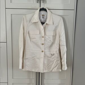 Talbots Cream Utility Jacket for Women